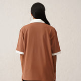 Collar Walli Brown T-Shirt