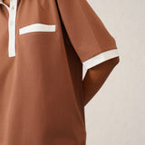 Collar Walli Brown T-Shirt