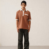 Collar Walli Brown T-Shirt