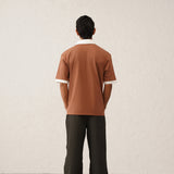 Collar Walli Brown T-Shirt