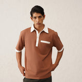 Collar Walli Brown T-Shirt