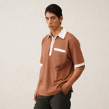 Collar Walli Brown T-Shirt