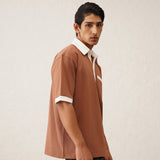 Collar Walli Brown T-Shirt