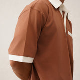 Collar Walli Brown T-Shirt