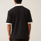 Collar Walli Black T-Shirt