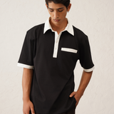 Collar Walli Black T-Shirt