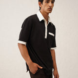 Collar Walli Black T-Shirt