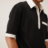 Collar Walli Black T-Shirt